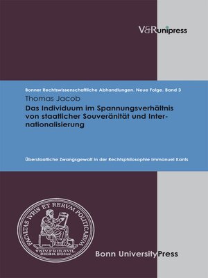 cover image of Das Individuum im Spannungsverhältnis von staatlicher Souveränität und Internationalisierung